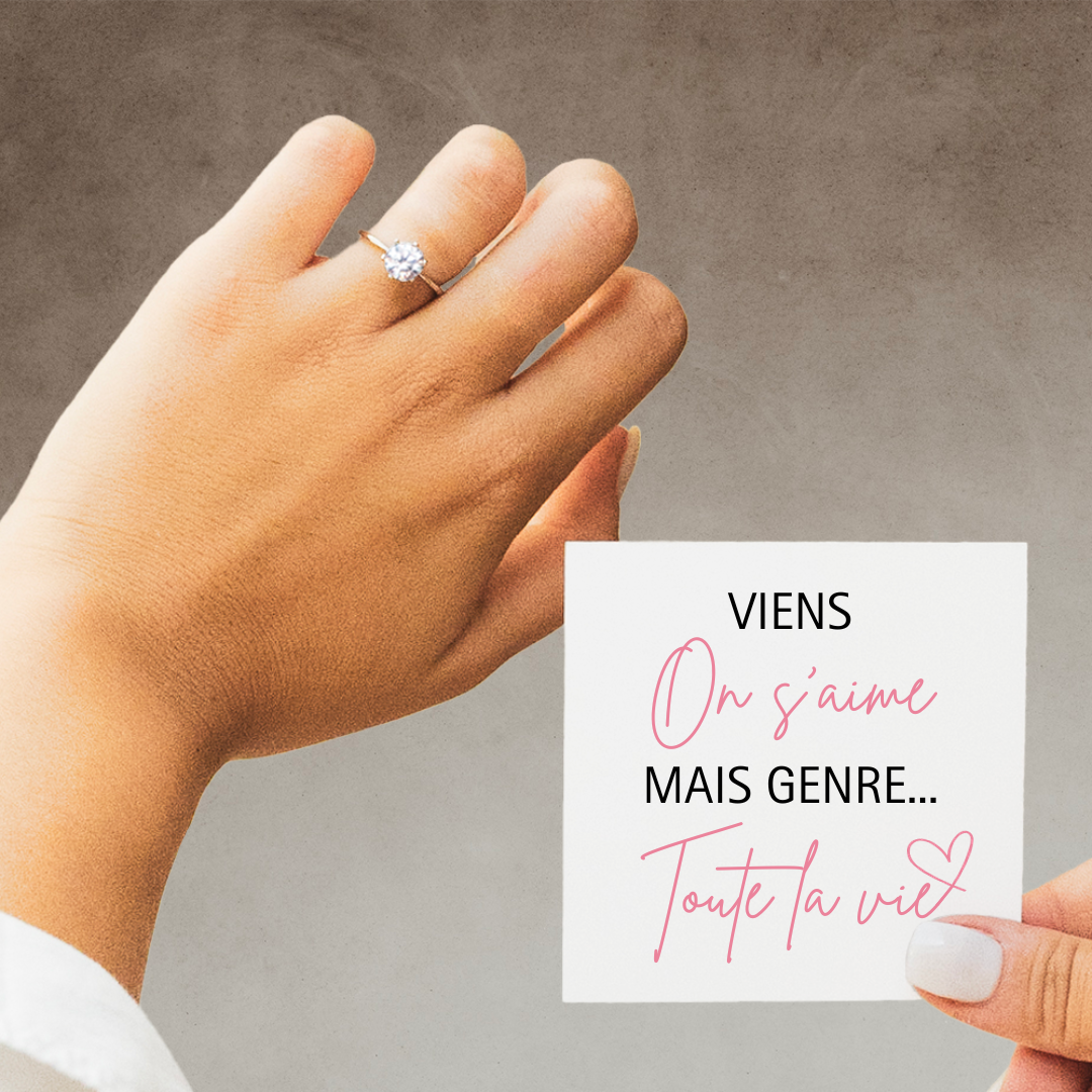 Bague Ajustable - Amour Passionnel - Viens on s'aime...