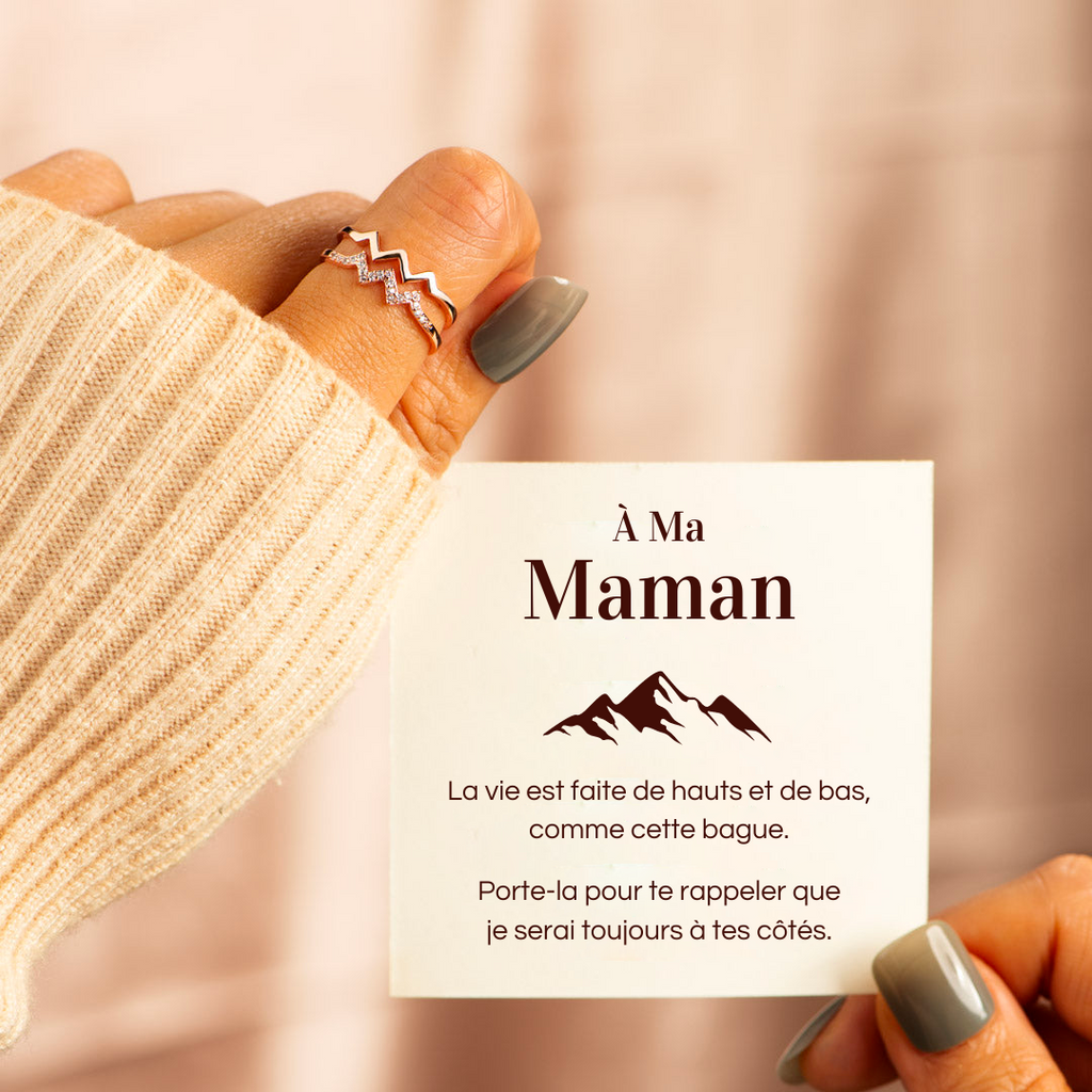 Bague Ajustable - À ma maman - Je serai toujours à tes côtés