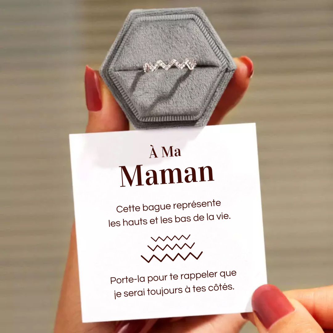 Bague Ajustable - À ma maman - Je serai toujours à tes côtés (Edition limitée)