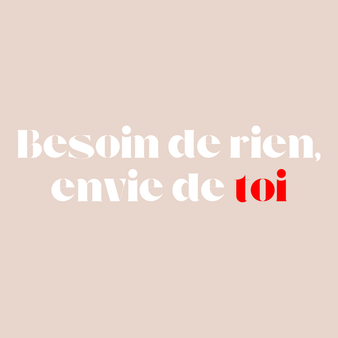 Bague Ajustable - Amour Éternel - Besoin de rien, envie de toi