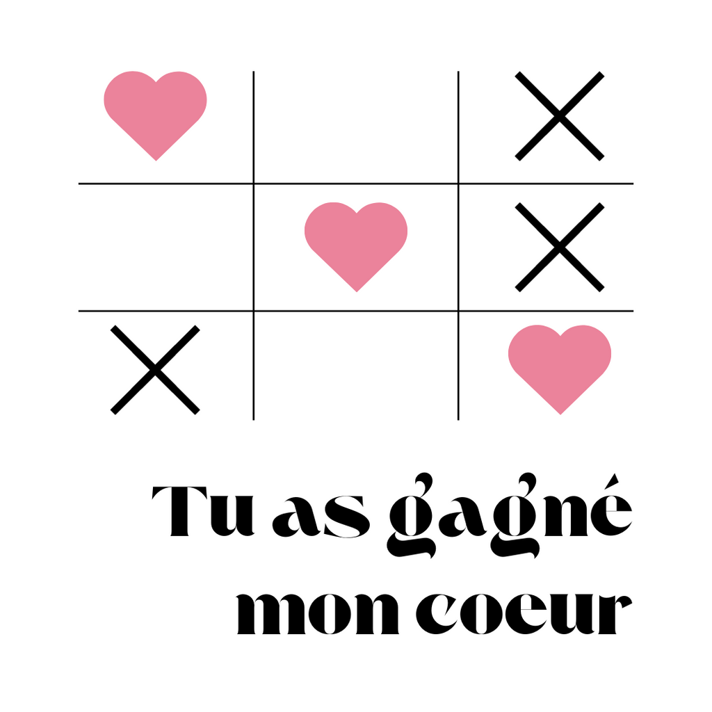 Bague Ajustable - Amour Éternel - Tu as gagné mon coeur
