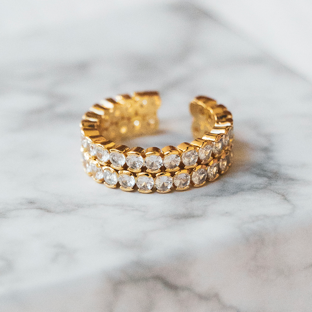 Bague Ajustable - Amour Intemporel - Je t'aime