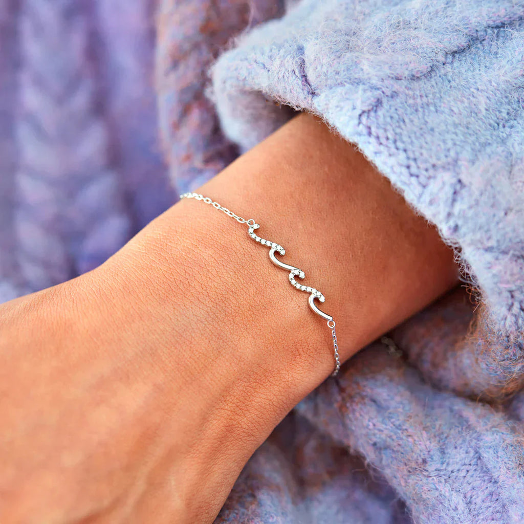 Bracelet Vagues - À ma fille - Je serai toujours à tes côtés